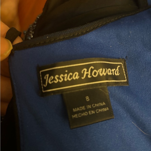 Jessica Howard Cocktail dress black with blue undertones 8 - Picture 7 of 9